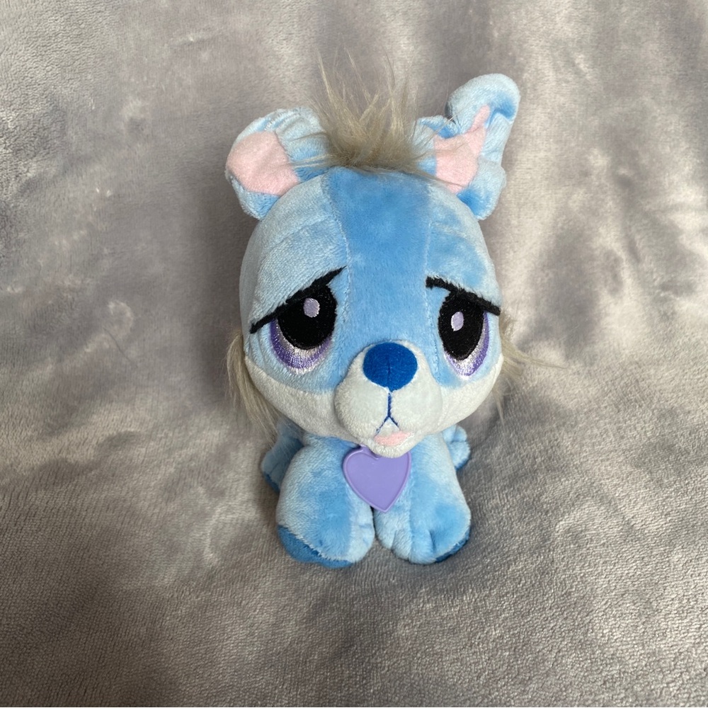 My Rescue Pets Blue Plush Puppy Rabbit with Purple Heart Tag